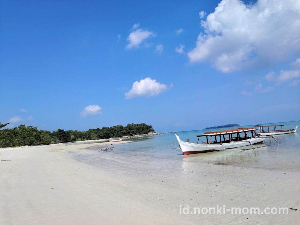子連れBelitung(ブリトゥン)島-Sheraton beach の朝の様子