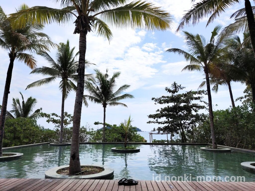 子連れBelitung(ブリトゥン)島-Sheraton 子供用プールの様子