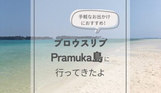 【子連れお出かけ】プロウスリブのPramuka（プラムカ）島日帰りツアーに行ってきたよ